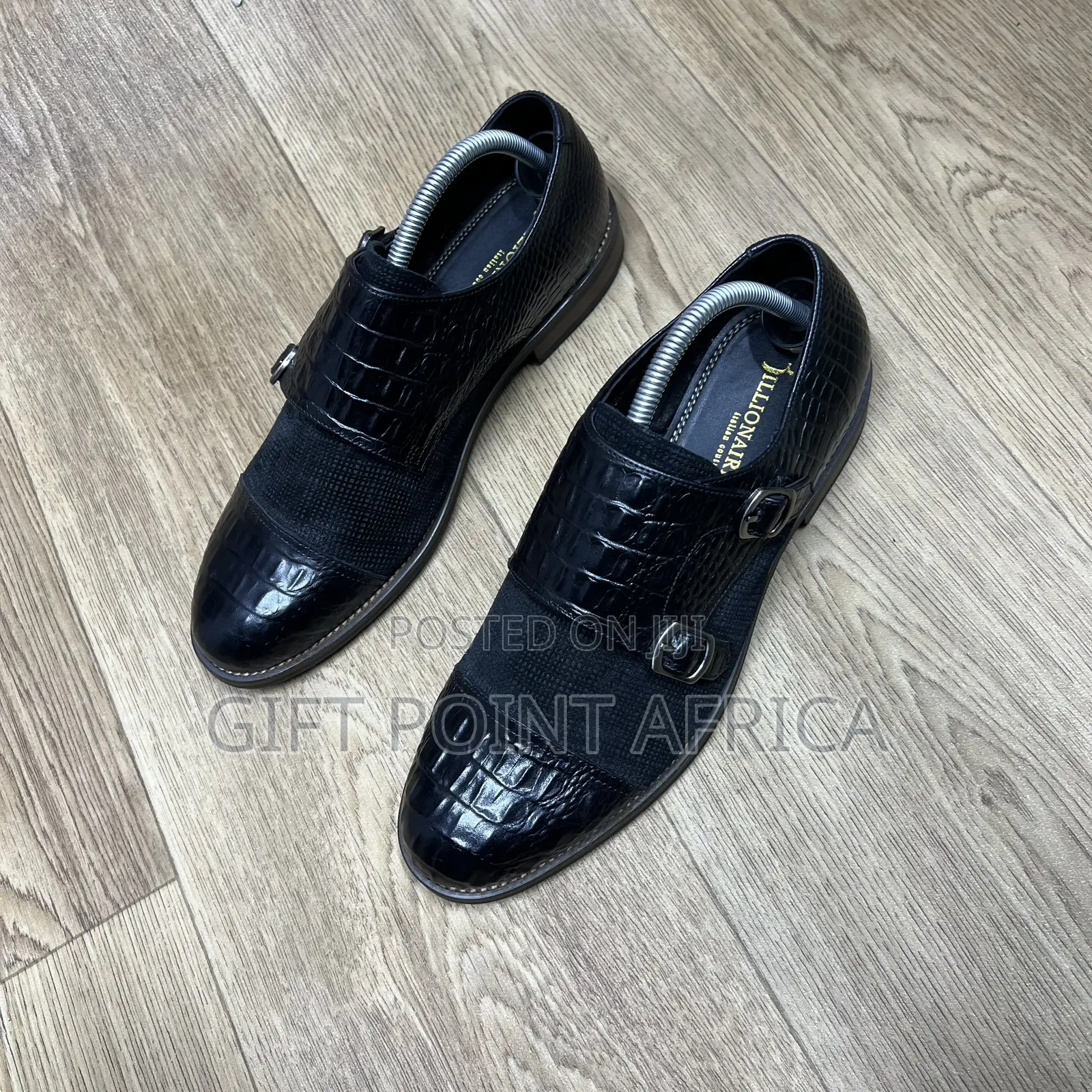 Leather Double Monk Straps Official for Men