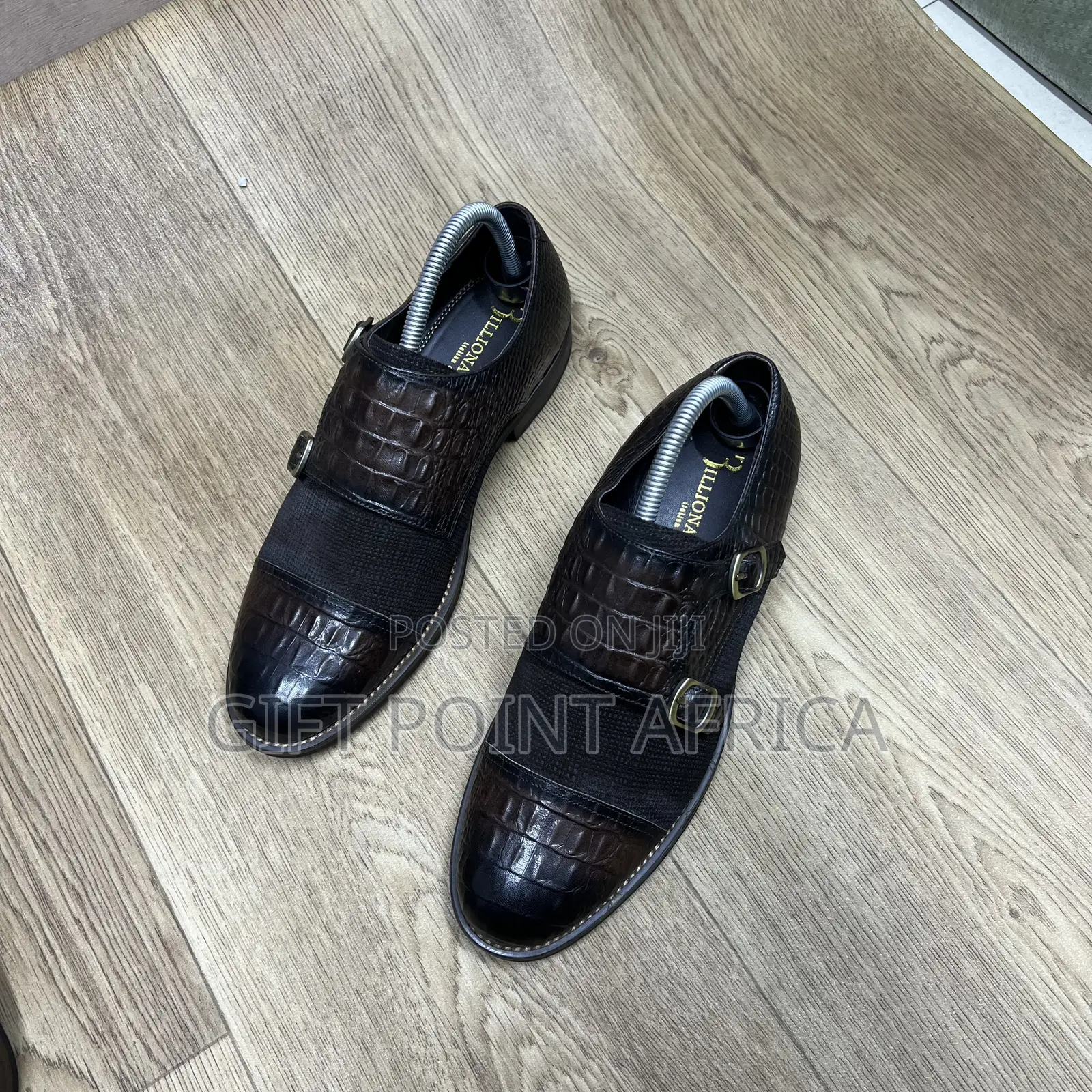 Leather Double Monk Straps Official for Men