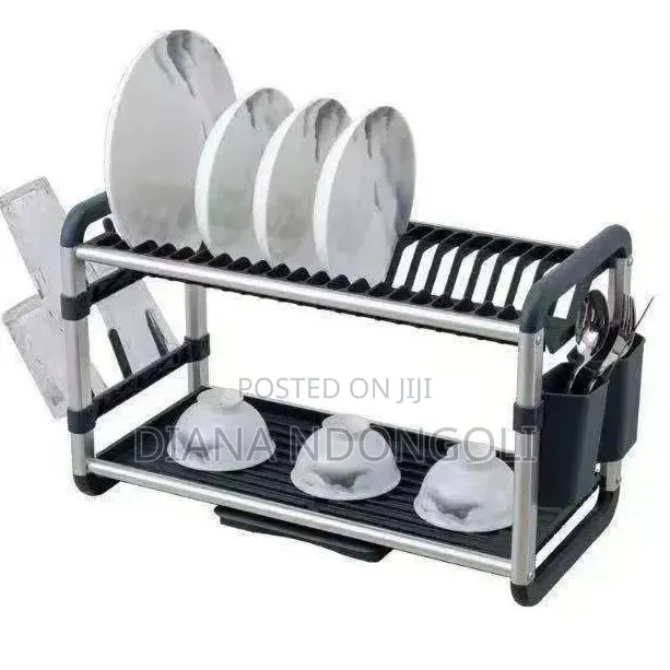 2 Tier Dish Drying Rack for Kitchen Counter.
