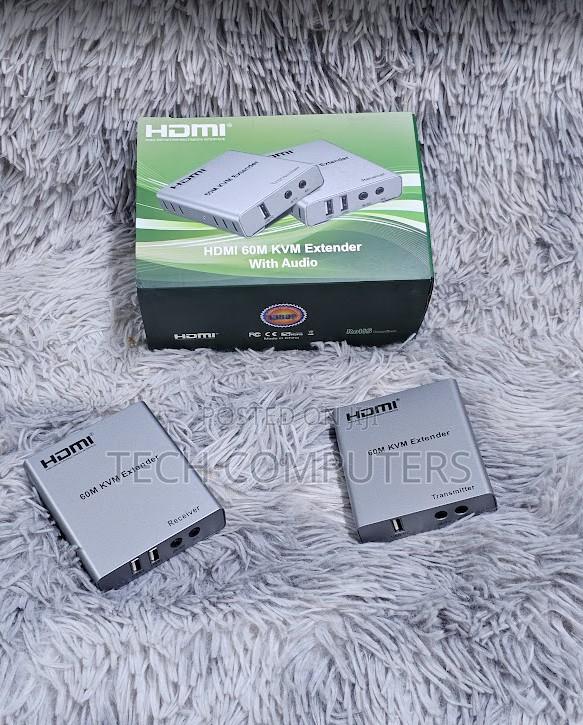 60m KVM Extender Hdmi Usb Over Cat5e Cat6 Network Cable