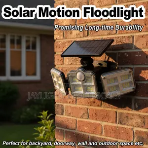 Leds Solar Lamp Remote Control Waterproof Security Spotlight