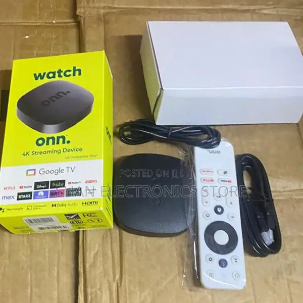 Onn Google Tv Uhd Android Streaming Box – 2gb+8gb Black