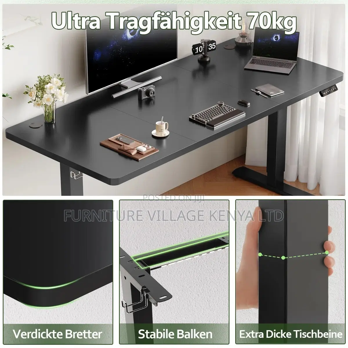 Standing Height-Adjustable Table