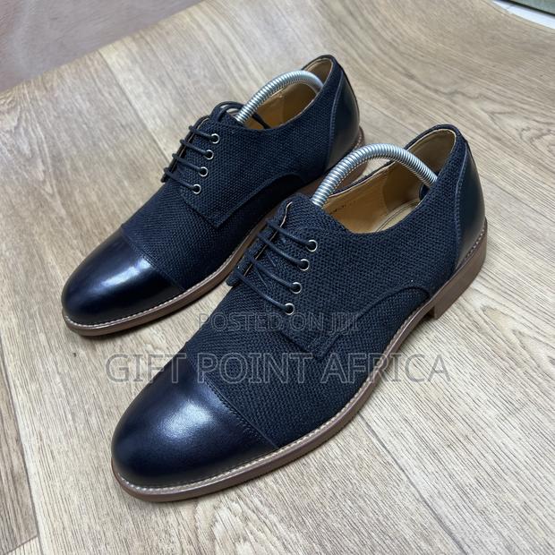 Men Stylish Leather Laced Officials - thumbnail 3