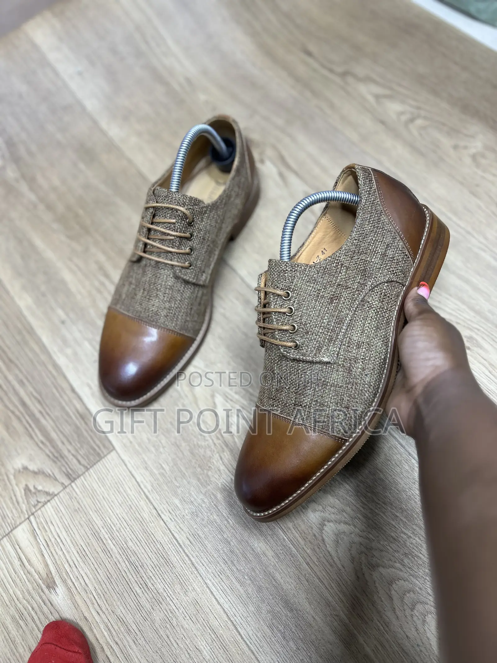 Men Stylish Leather Laced Officials