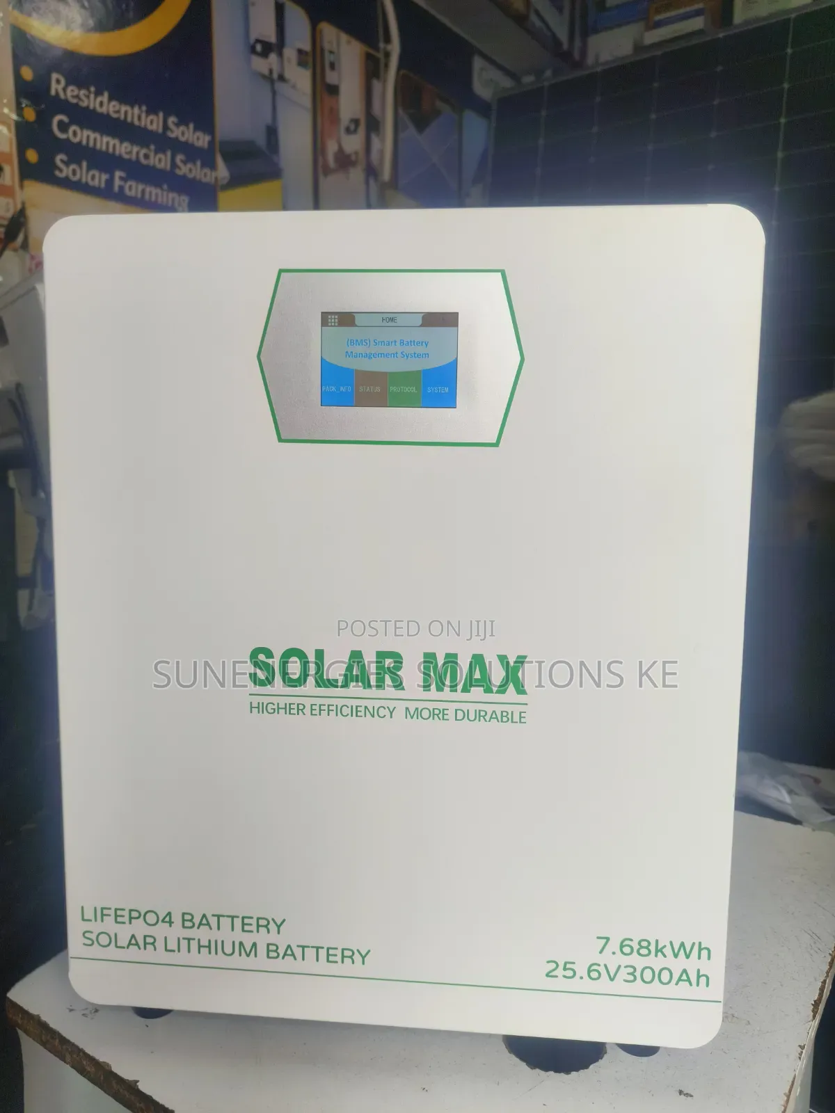 7.68kwh 25.6v 300ah Solarmax Lithium Battery