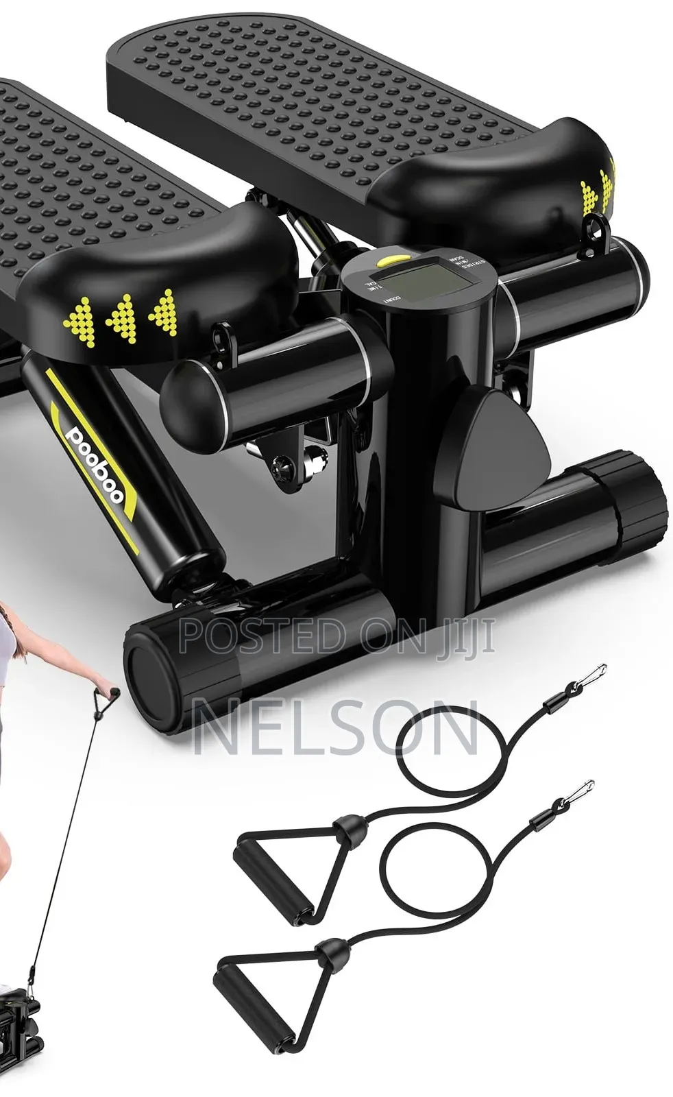 Mini Stepper With Resistance Bands