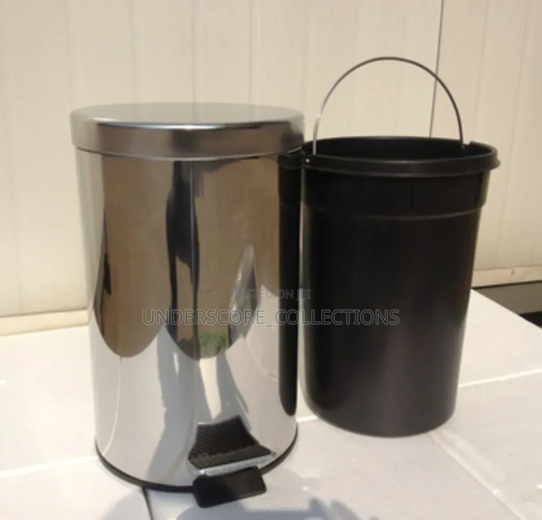 Stainless Steel Pedal Dustbin Available in 5l, 8l, 12l, 20l, 30l Sizes