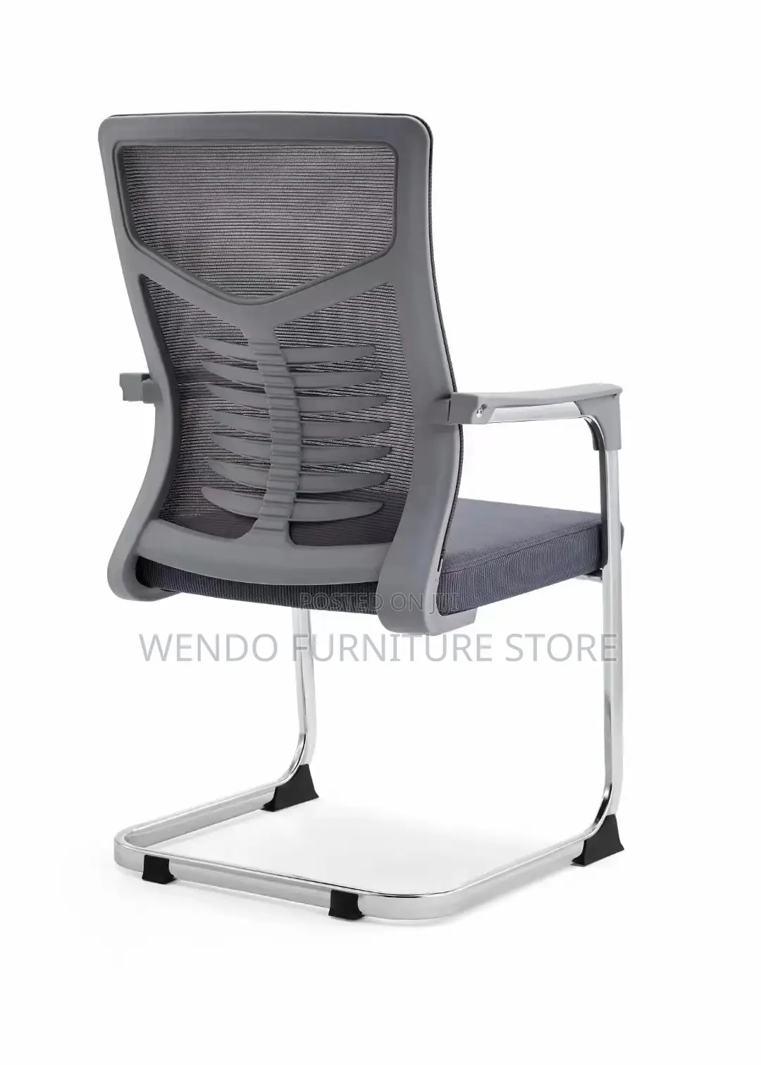 Office Chairs; Fabric Mesh Non Swivel Sled Based Visitors Chairs
