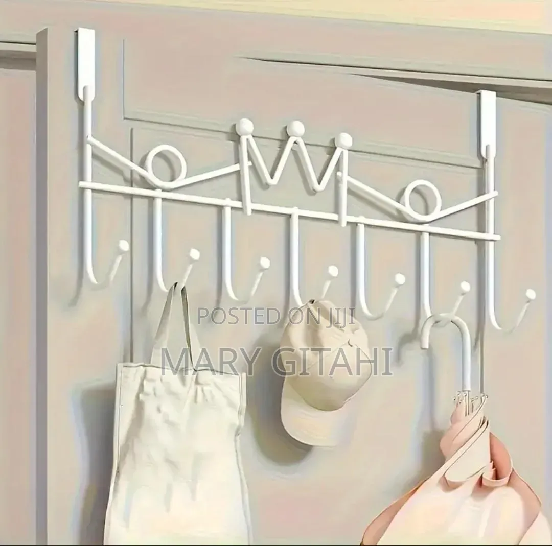 Heavy Gauge Behind the Door 7 Hooks Hanger