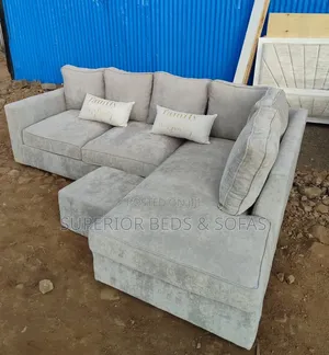 Light Grey L-Shaped Sectional