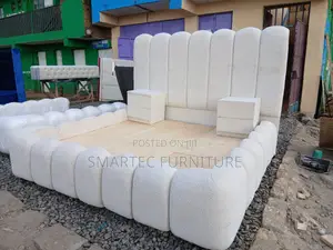 White 6 by 6 Bubble Bed