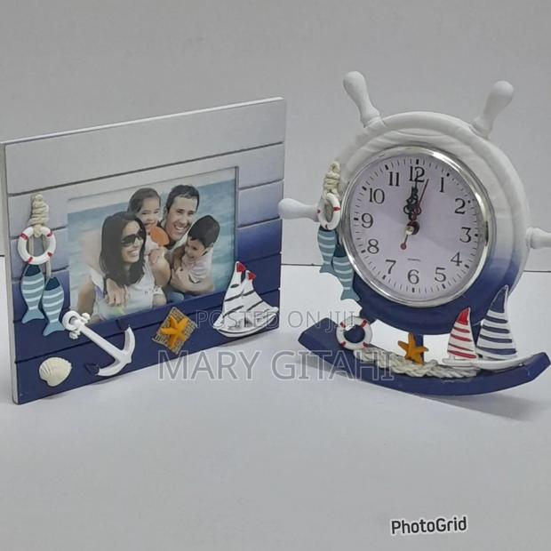 Wooden Photo Frame + Swing Clock Ornament