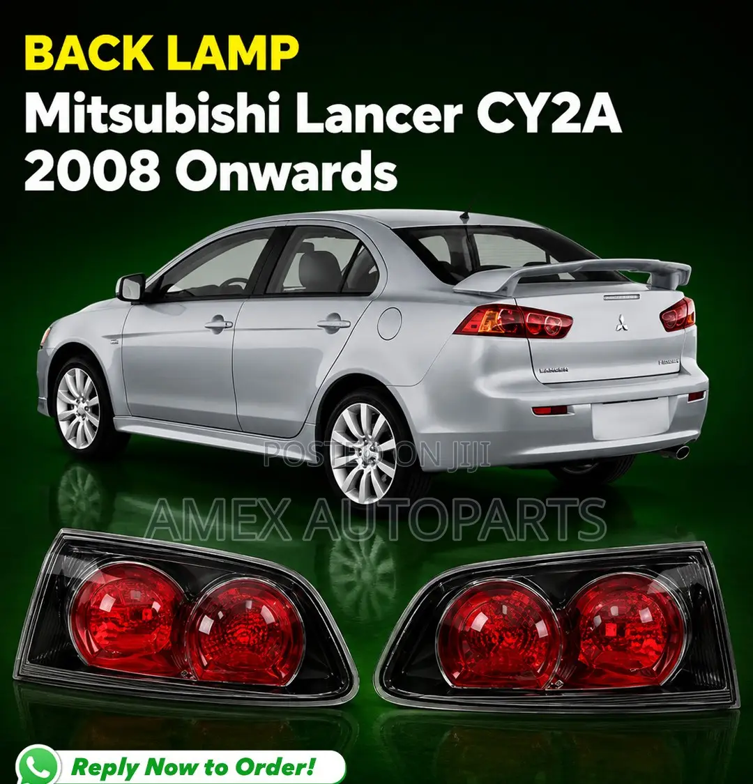 Back Lamp Mitsubishi Lancer Cy2a 2008 Onwards Black