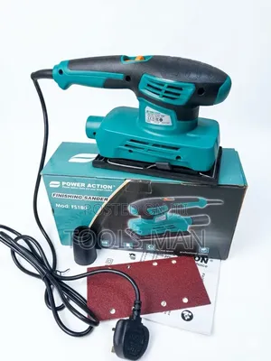 Power Action Fs180 Electric Finishing Sander - Orbital Sanding Tool.