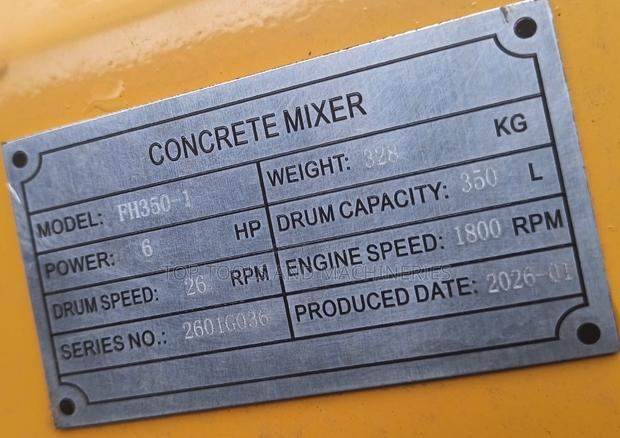 350 Litres Lenhard Germany Diesel Concrete Mixer With Wheels - thumbnail 2