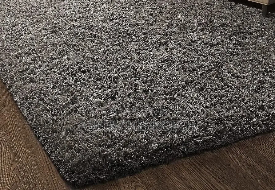 Grey Fluffy Carpet 5*8