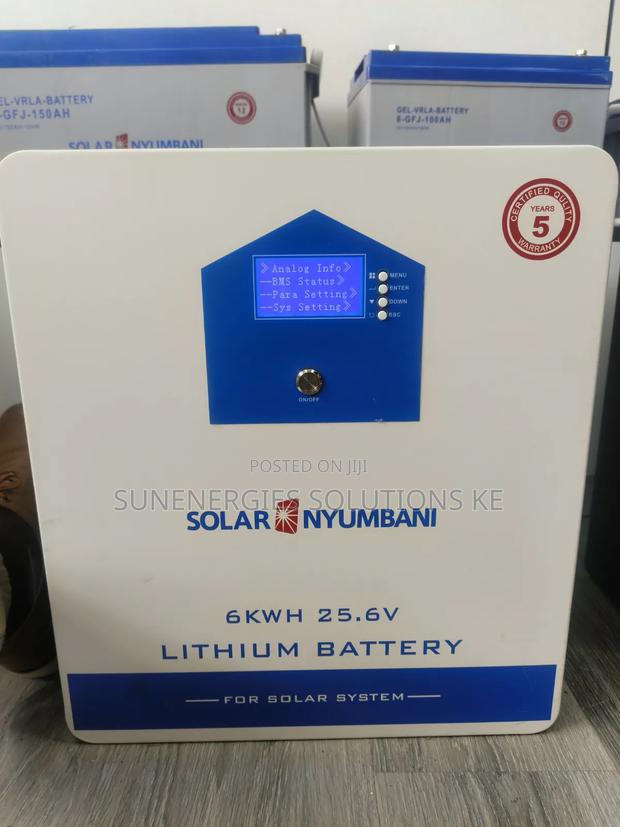 5.88kwh 25.6v 200ah Solar Nyumbani Lithium Ion Battery