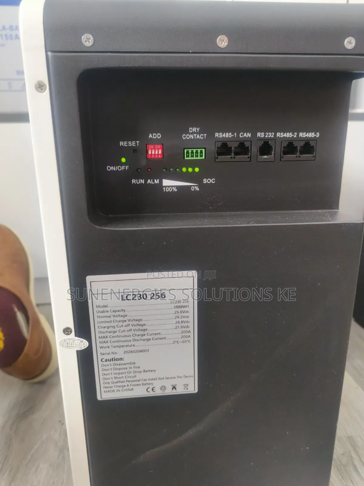 5.88kwh 25.6v 200ah Solar Nyumbani Lithium Ion Battery