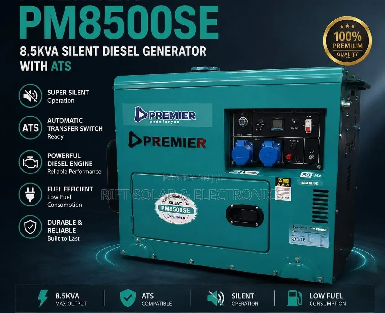 8.5kva Silent Engine Diesel Engine With Automatic Transmission Switch