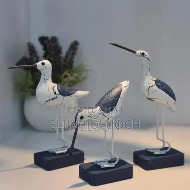 3pcs Wooden Seegulls Birds Nautical - thumbnail 2