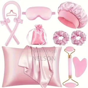 13pcs Satin Silk Beauty Sleep Set