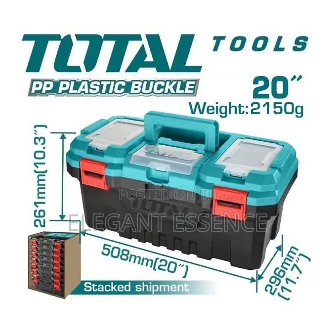20” Total Storage Tool Box High Density With Lift-Out Carry Tray