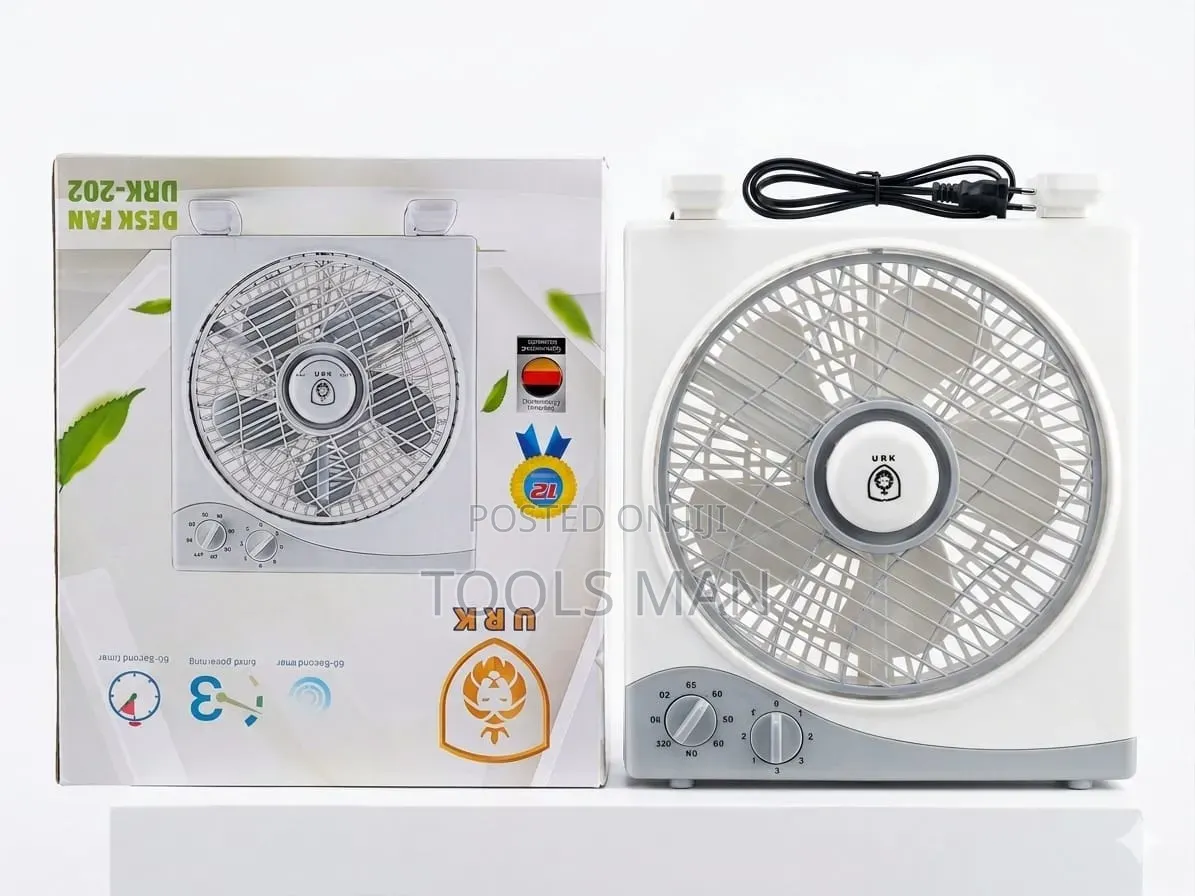 Urk-202 Compact Desk Fan With Timer.