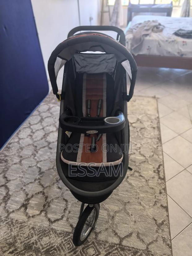Graco Fast Action Click Connect Tangerine Jogger Stroller - thumbnail 8