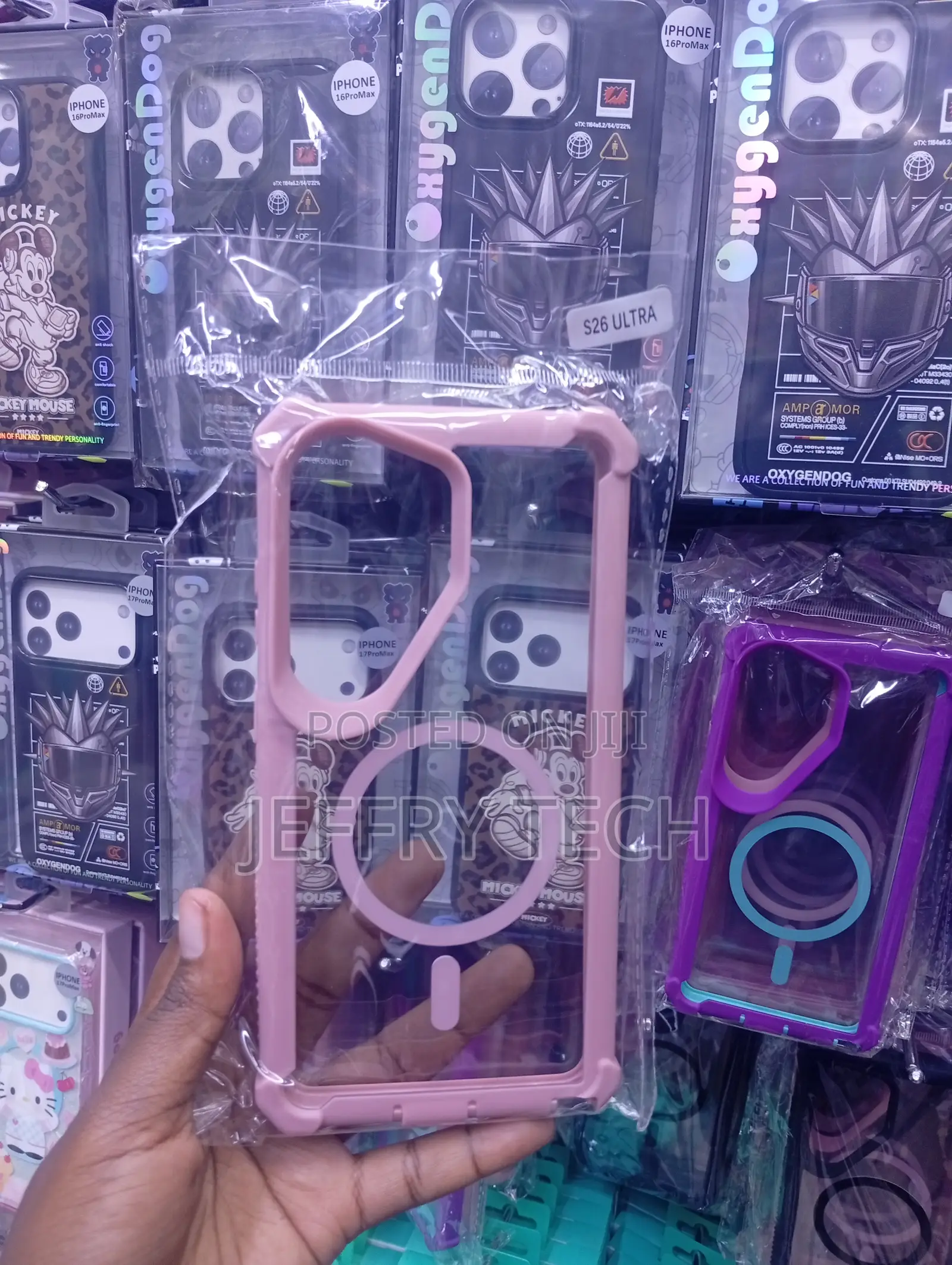 $26 Ultra Prominent Pink Bumpers and a Built-in Magsafe Ring Cover