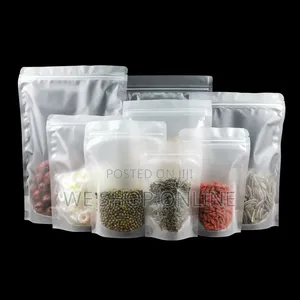 15×22cm Matte Finish Stand Up Pouch Bags With Ziplock,50pcs