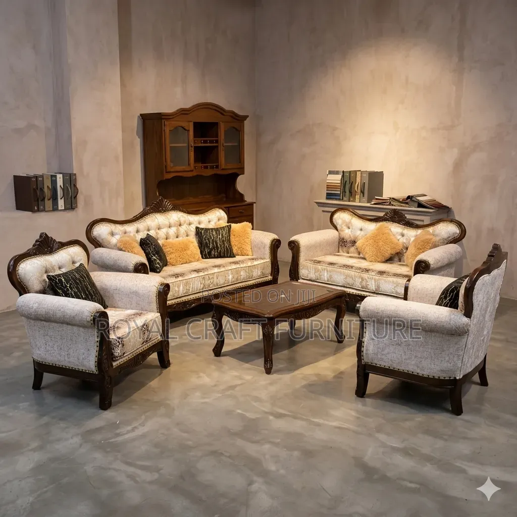 Antique Royal 7-Seater Chesterfield Sofa Set