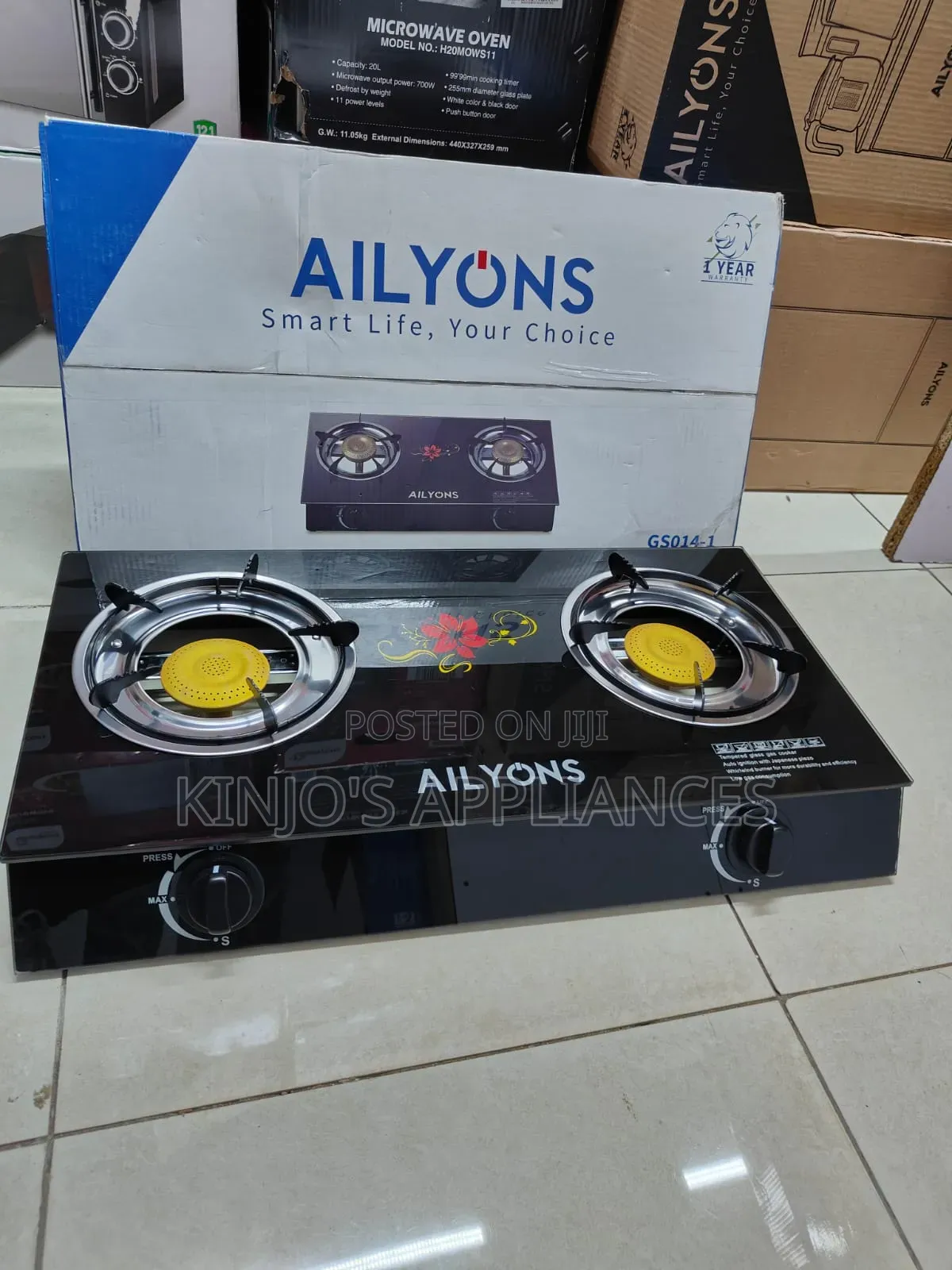 Ailyons 2 Burner Glass Top Cooker Available at 2250