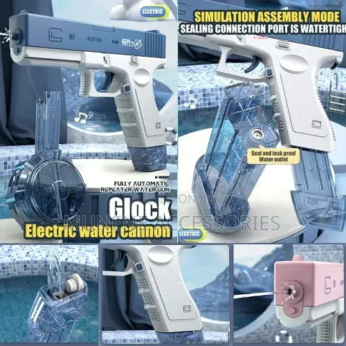 Automatic Electric Glock Water Gun Spray Pistol Battery Squirt Gun Toy