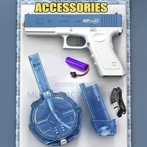 Automatic Electric Glock Water Gun Spray Pistol Battery Squirt Gun Toy