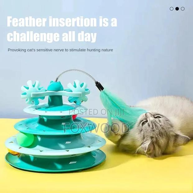 Cat Turntable Toy With Spring Toy ( - thumbnail 2