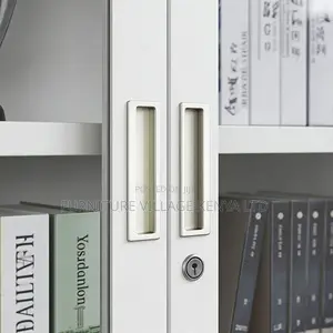 Steel Office Cabinet With Glass Doors