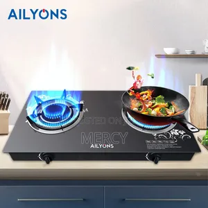 Ailyons Table Top Double Infrared Gas Stove - 2-Burner