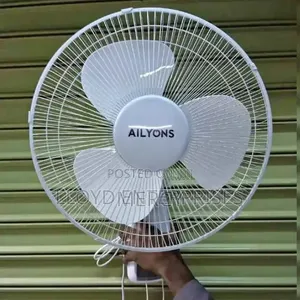 Ailyons 16" Wall-Mounted Fan - 3 Speed, Super Quiet, 90°