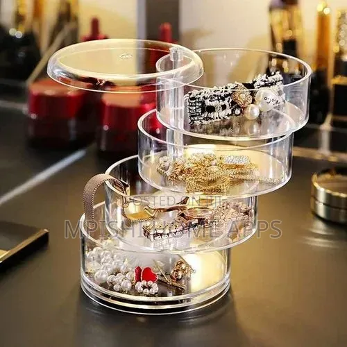 4-Layer Rotating Jewelry Organizer