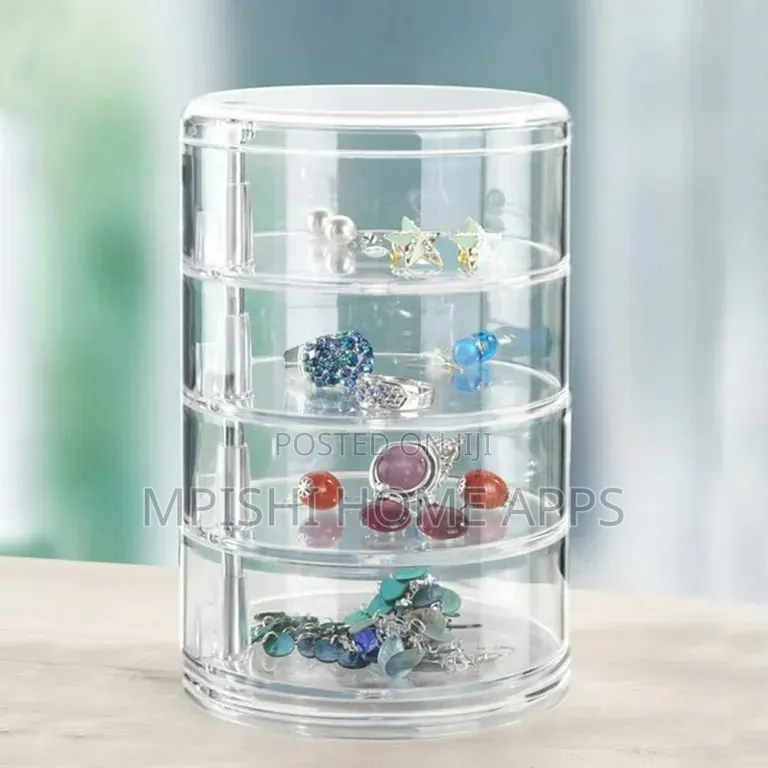 4-Layer Rotating Jewelry Organizer