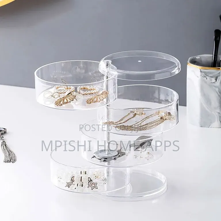 4-Layer Rotating Jewelry Organizer