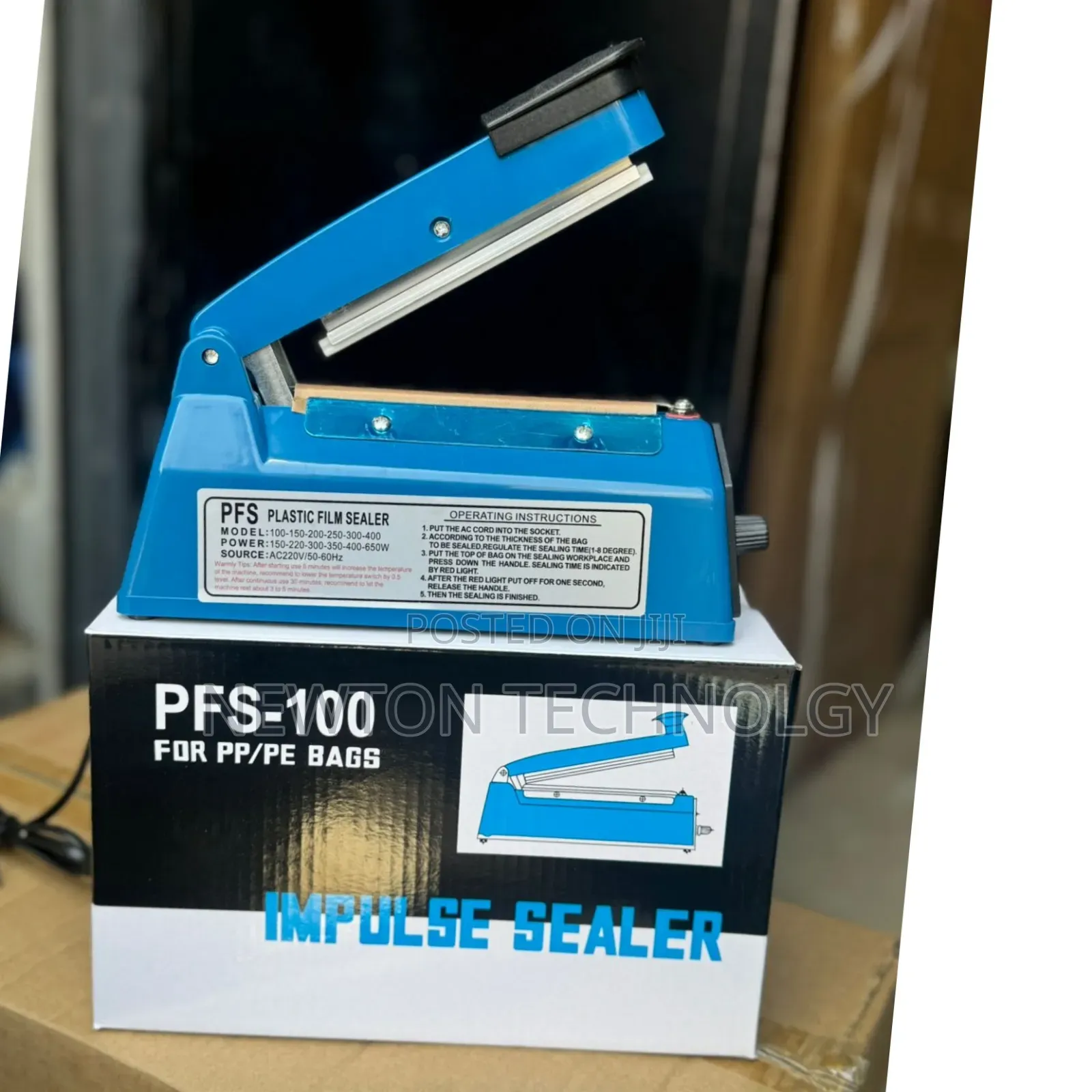 Electric Plastic Heat Sealer Machine 100mm