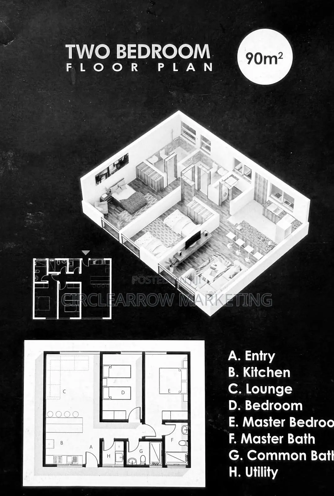 2bdrm Apartment in Cascadia Apartments, Nairobi Central for sale