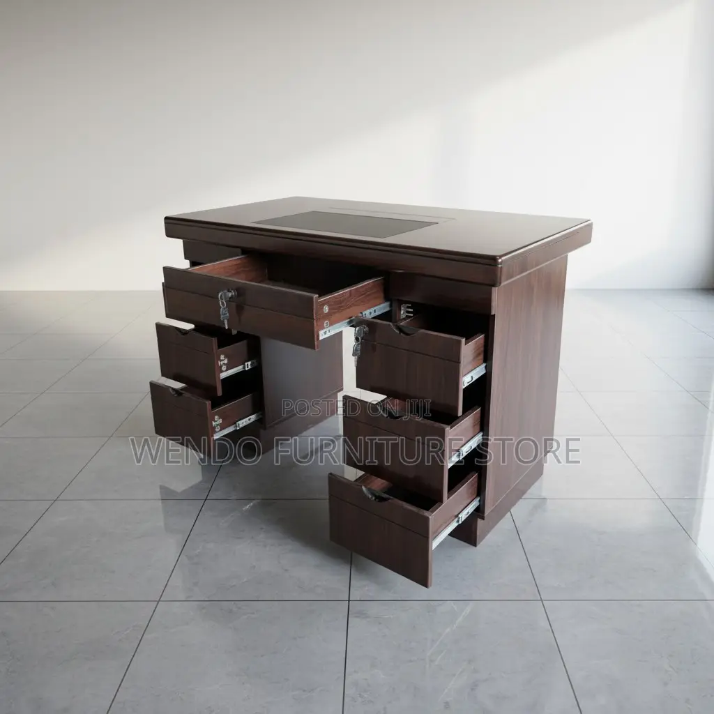 Office Desk; 1400mm Premium Home Offices Mahogany Desk