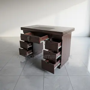 Office Desk; 1400mm Premium Home Offices Mahogany Desk