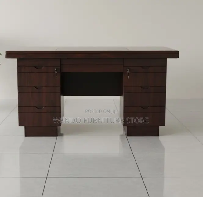 Office Desk; 1400mm Premium Home Offices Mahogany Desk