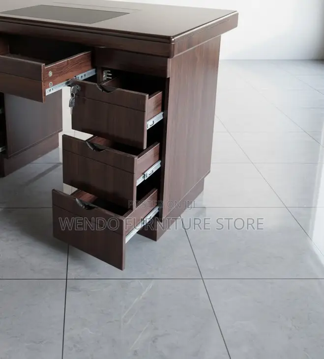 Office Desk; 1400mm Premium Home Offices Mahogany Desk