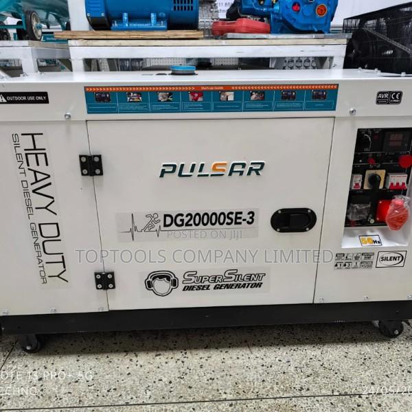 Diesel Silent Generator 2piston Dg20000se-3 Pulsar 25kva