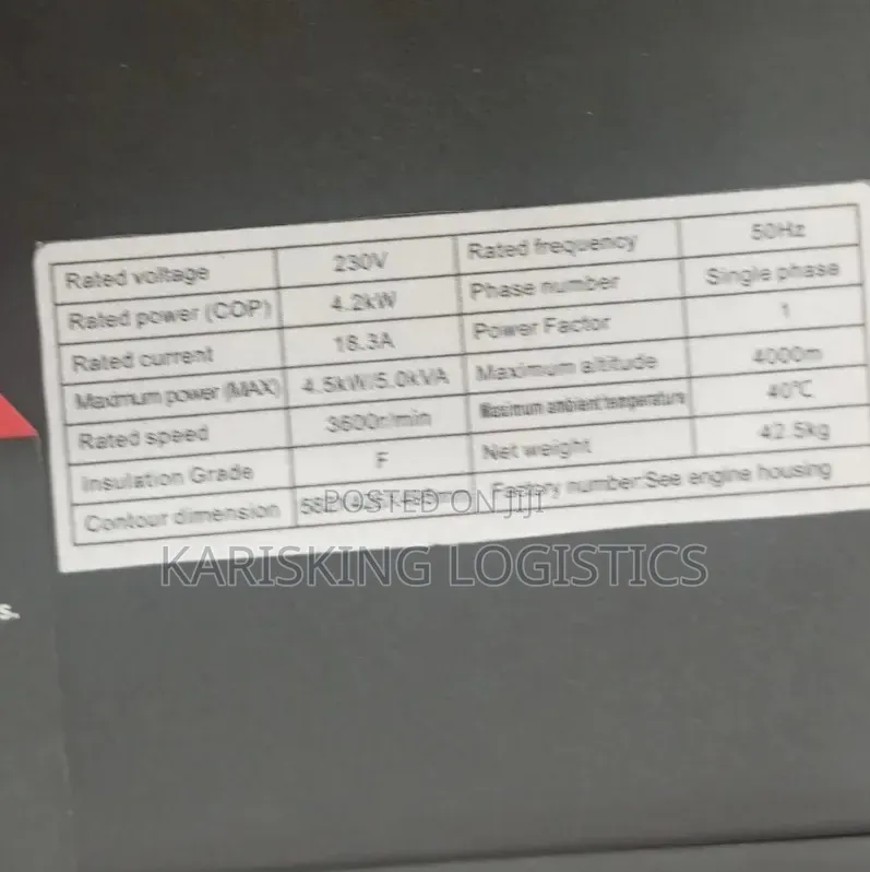 Honda 5kva Gasoline Generator Petrol